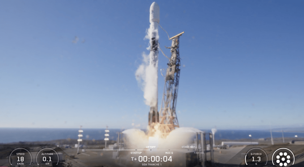 Η SpaceX εκτοξεύει 21 δορυφόρους της Lockheed Martin για το στρατιωτικό δίκτυο “Transport Layer